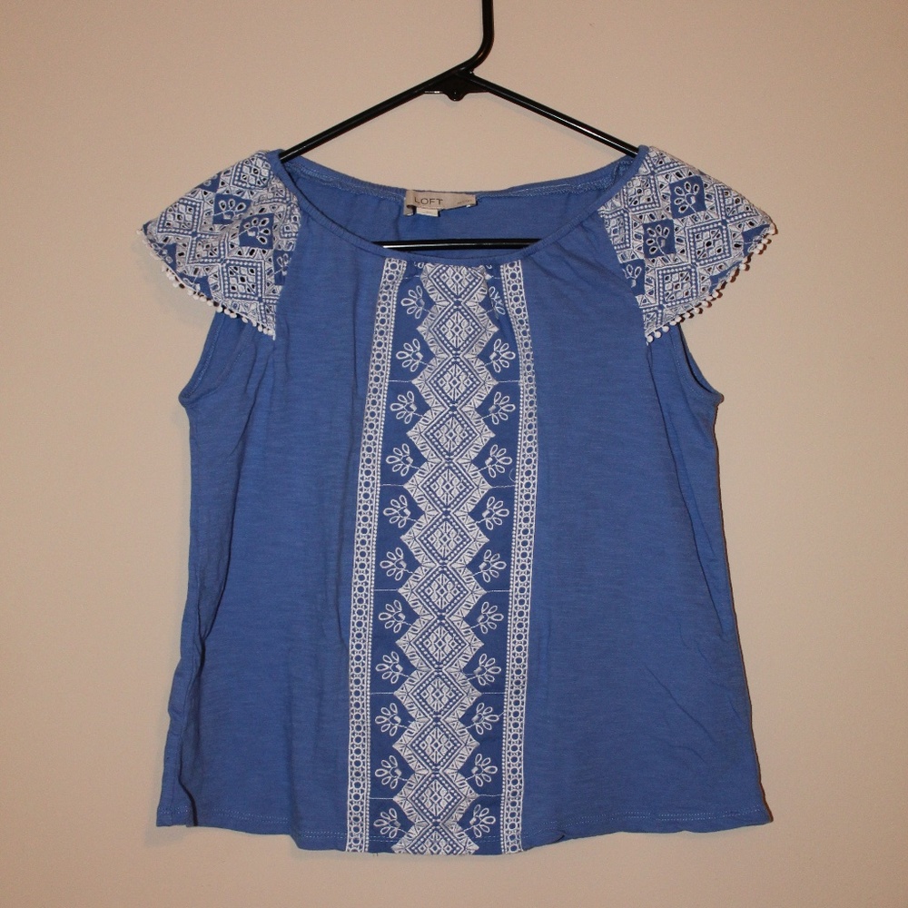 Loft Flutter Sleeve Top Size XXSP